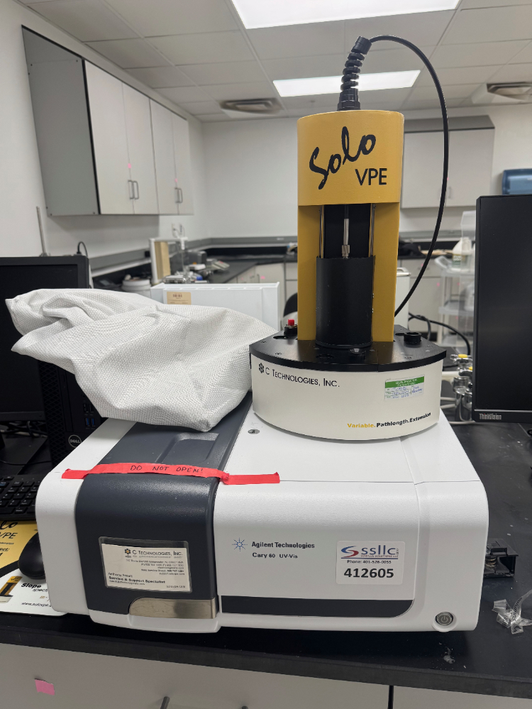 Image of Agilent Cary 60 UV-Vis Spectrophotometer w/ Solo VPE